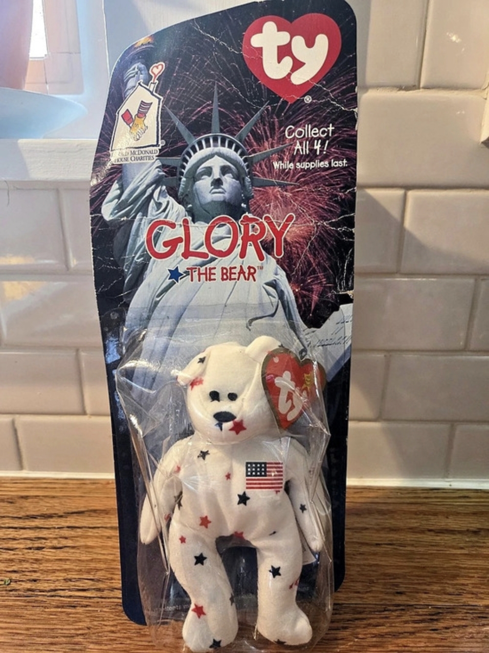 Ty Glory, Maple, and Britannia the Bear Beanie Babies Set of 3 NWT